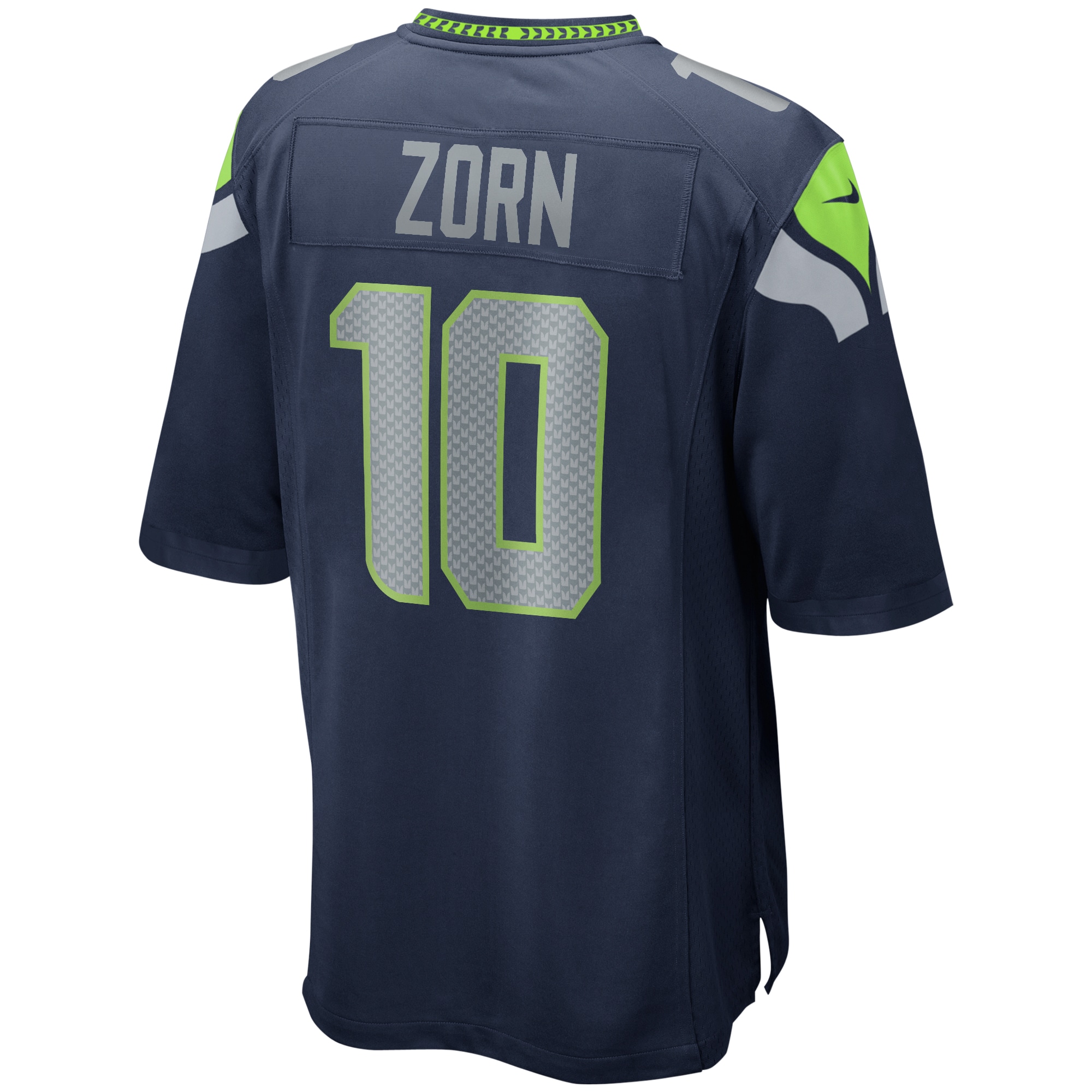 Seattle Seahawks Jim Zorn College Navy Game Retired Player NFL Jersey Men's