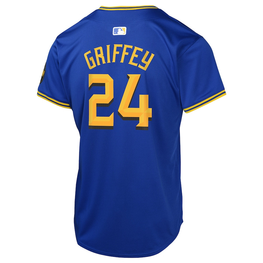 Ken Griffey Jr. 24 Seattle Mariners City Connect Limited Navy MLB Jersey Youth