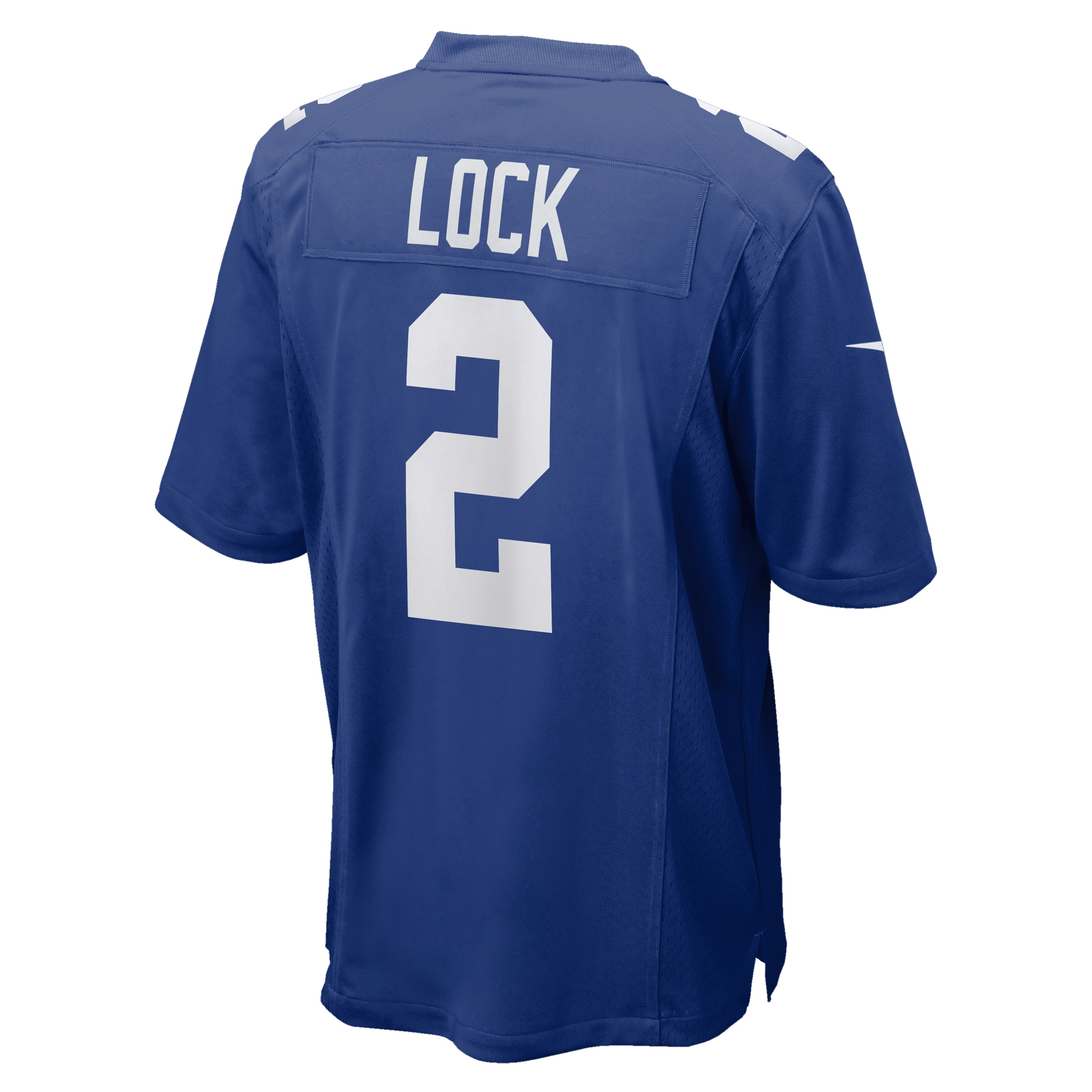 New York Giants Drew Lock Royal Team Game NFL Jersey Men's