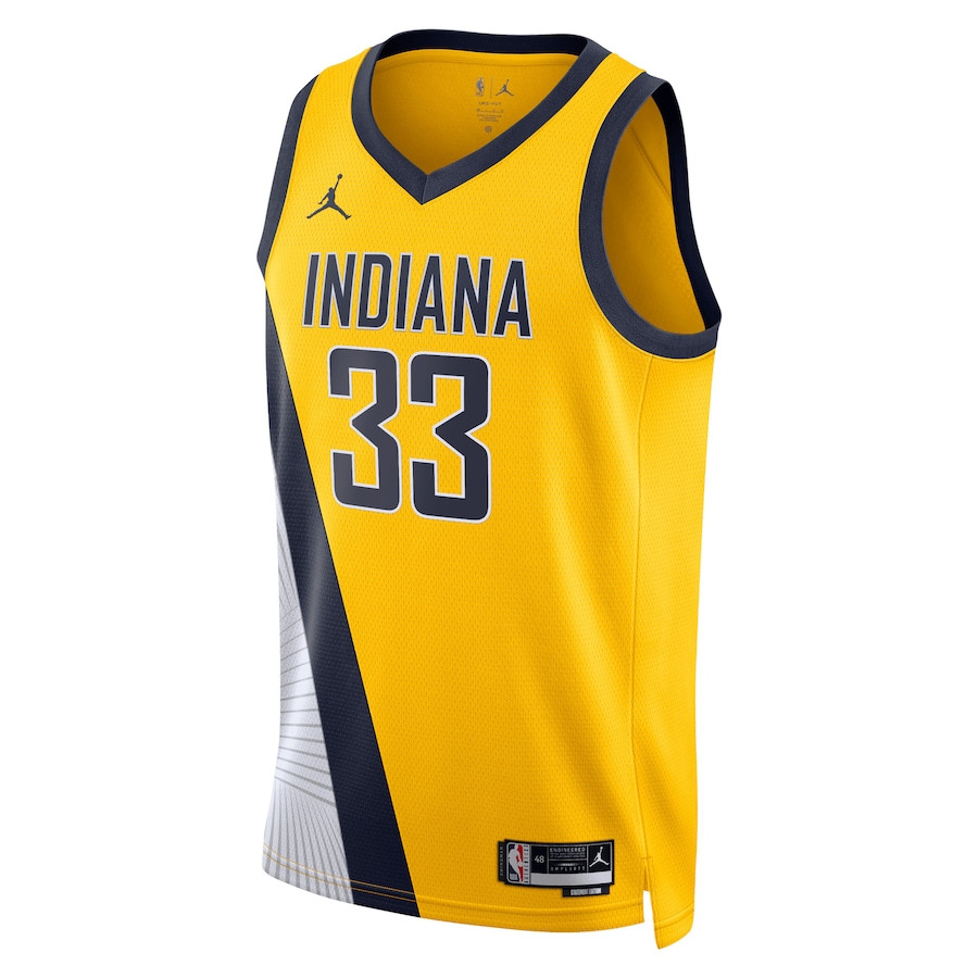 Myles Turner 33 Indiana Pacers Unisex Swingman Statement Edition Gold NBA Jersey Unisex