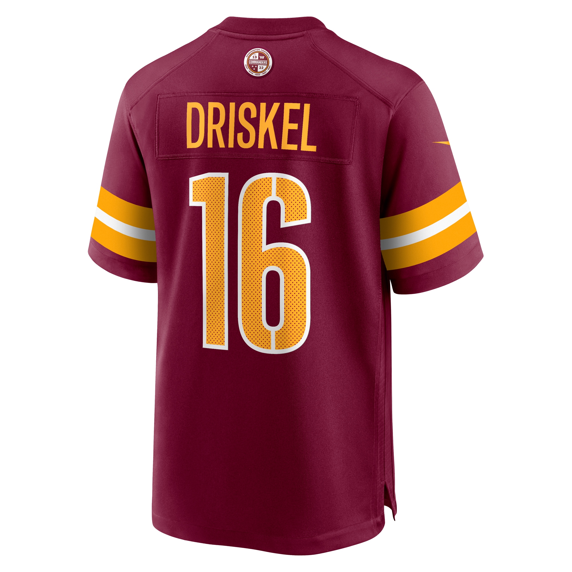 Washington Commanders Jeff Driskel Burgundy Game NFL Jersey Men's