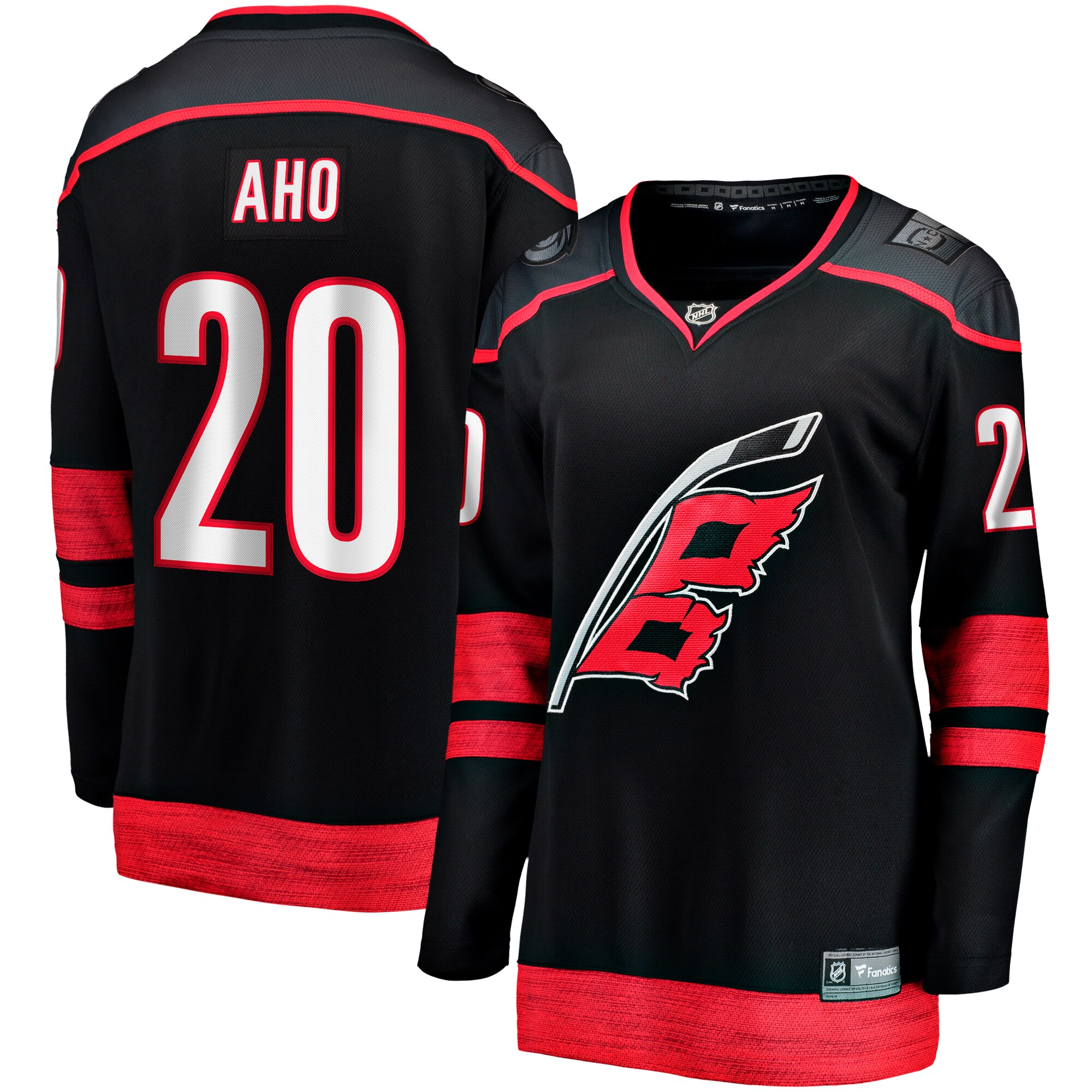 Carolina Hurricanes Sebastian Aho Black Home Breakaway Player NHL Jersey Women's