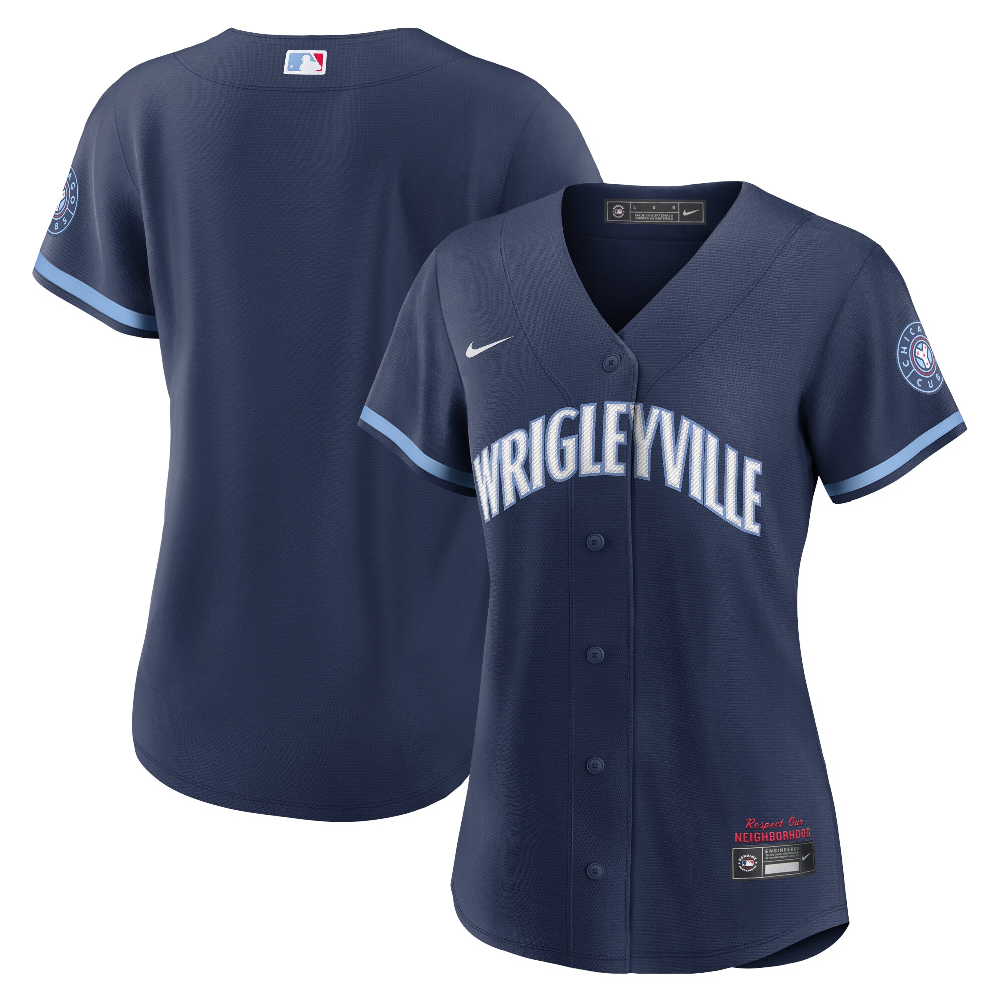 Chicago Cubs Navy City Connect MLB Jersey Women's