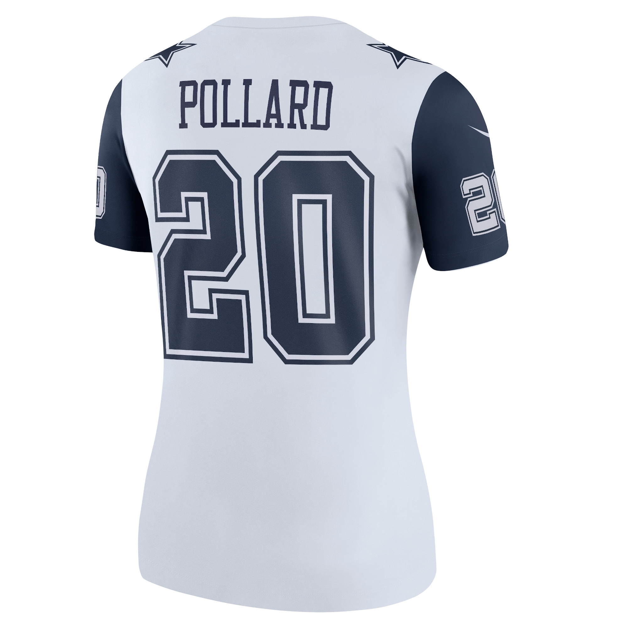 Dallas Cowboys Tony Pollard White Legend Player Performance Top NFL Jersey Women's