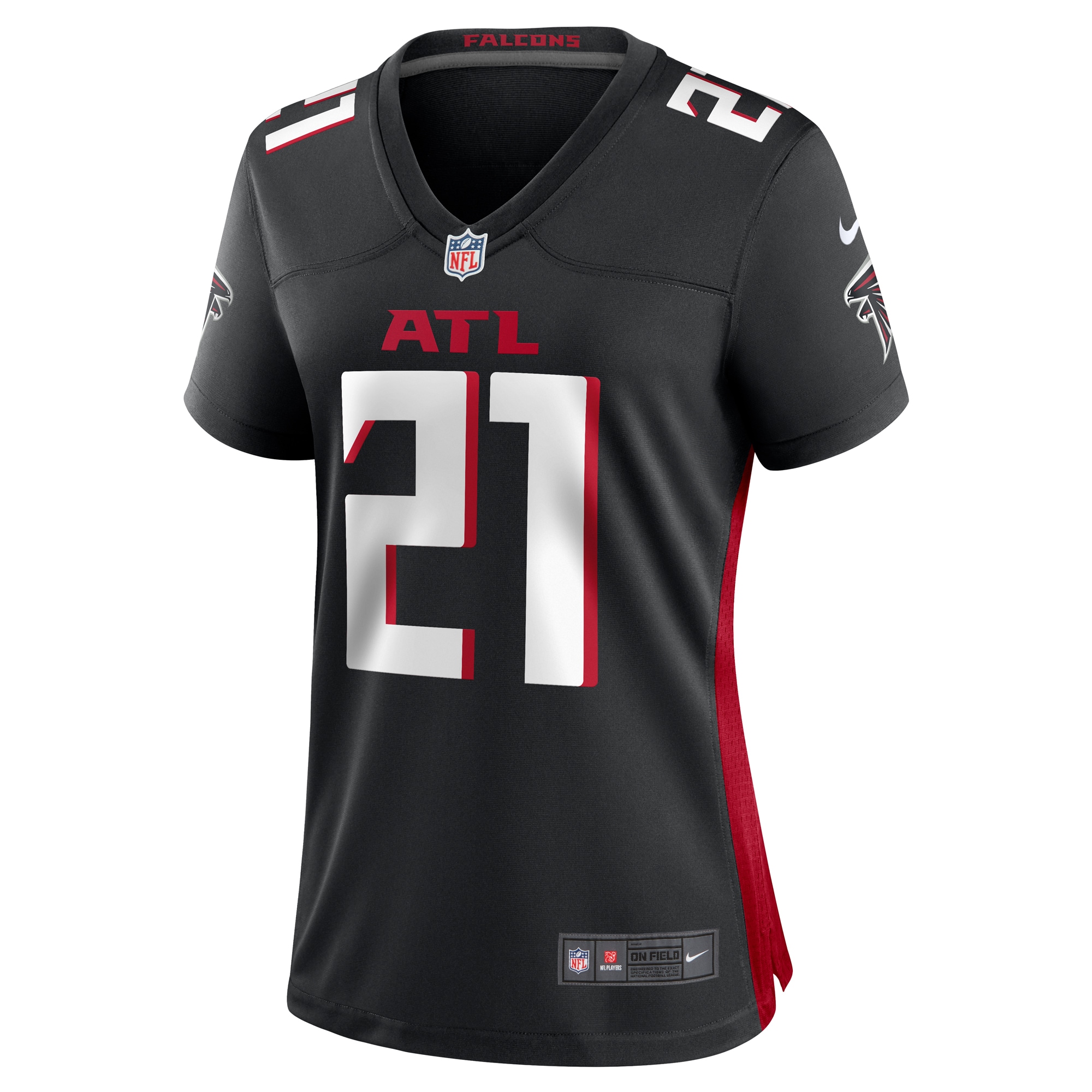 Atlanta Falcons Mike Hughes Black Game Player NFL Jersey Women's