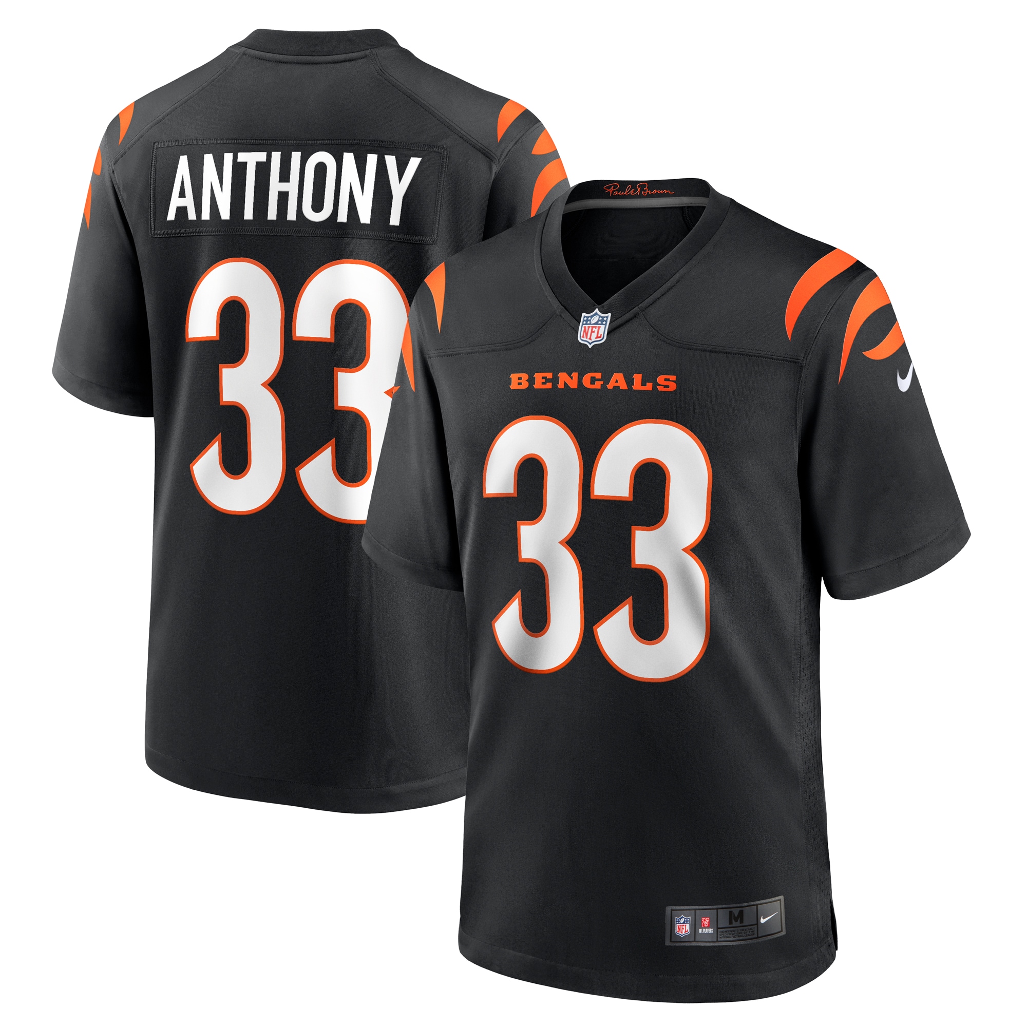 Cincinnati Bengals Daijahn Anthony Black Game NFL Jersey Men's