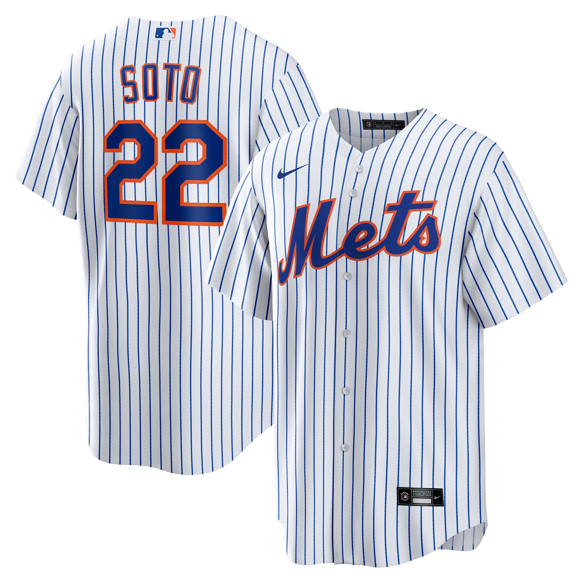 New York Mets White Home Player MLB Jersey Men's