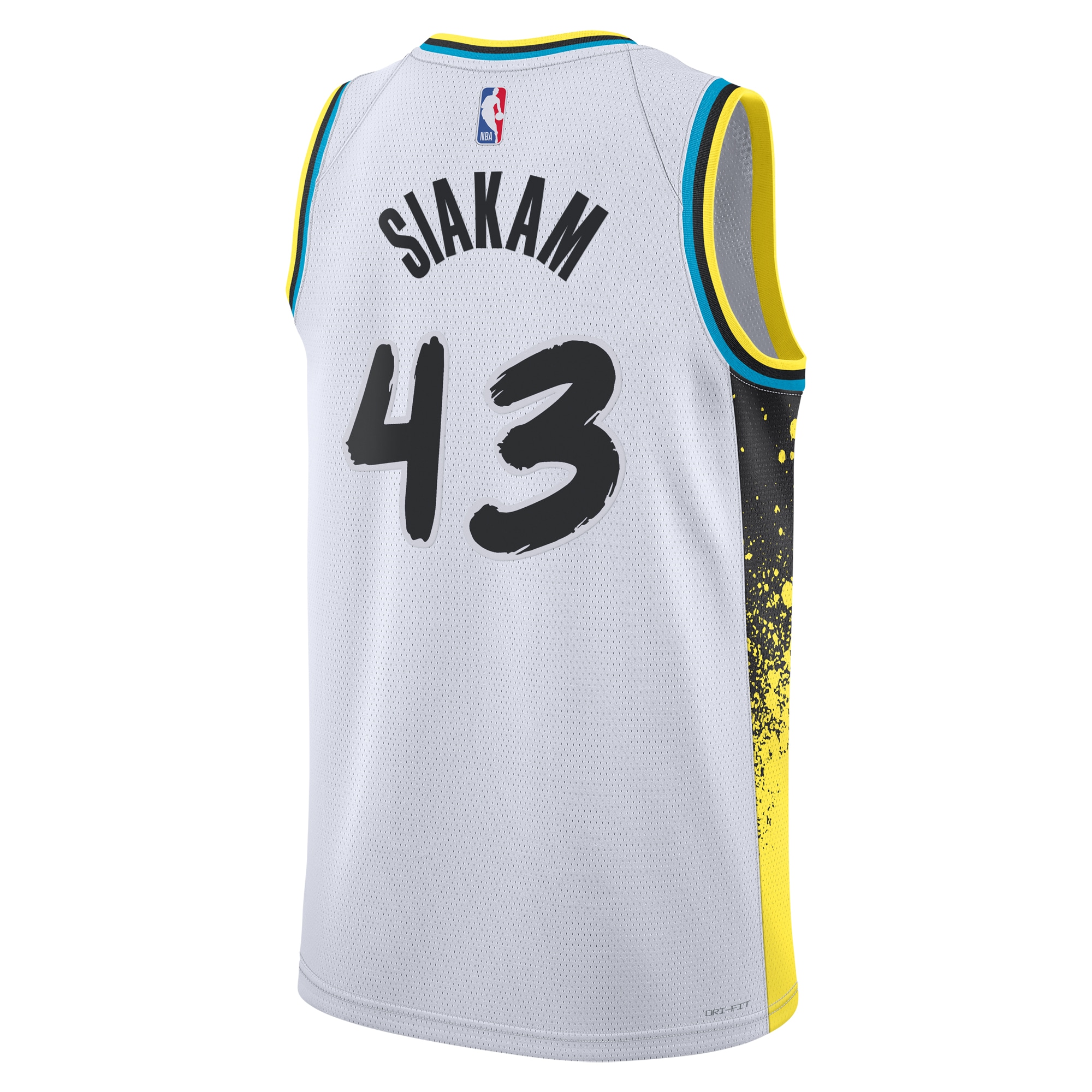 Camiseta City Edition Swingman de los Indiana Pacers 2024 Blanco Pascal Siaka Unisex NBA Jersey Unisex
