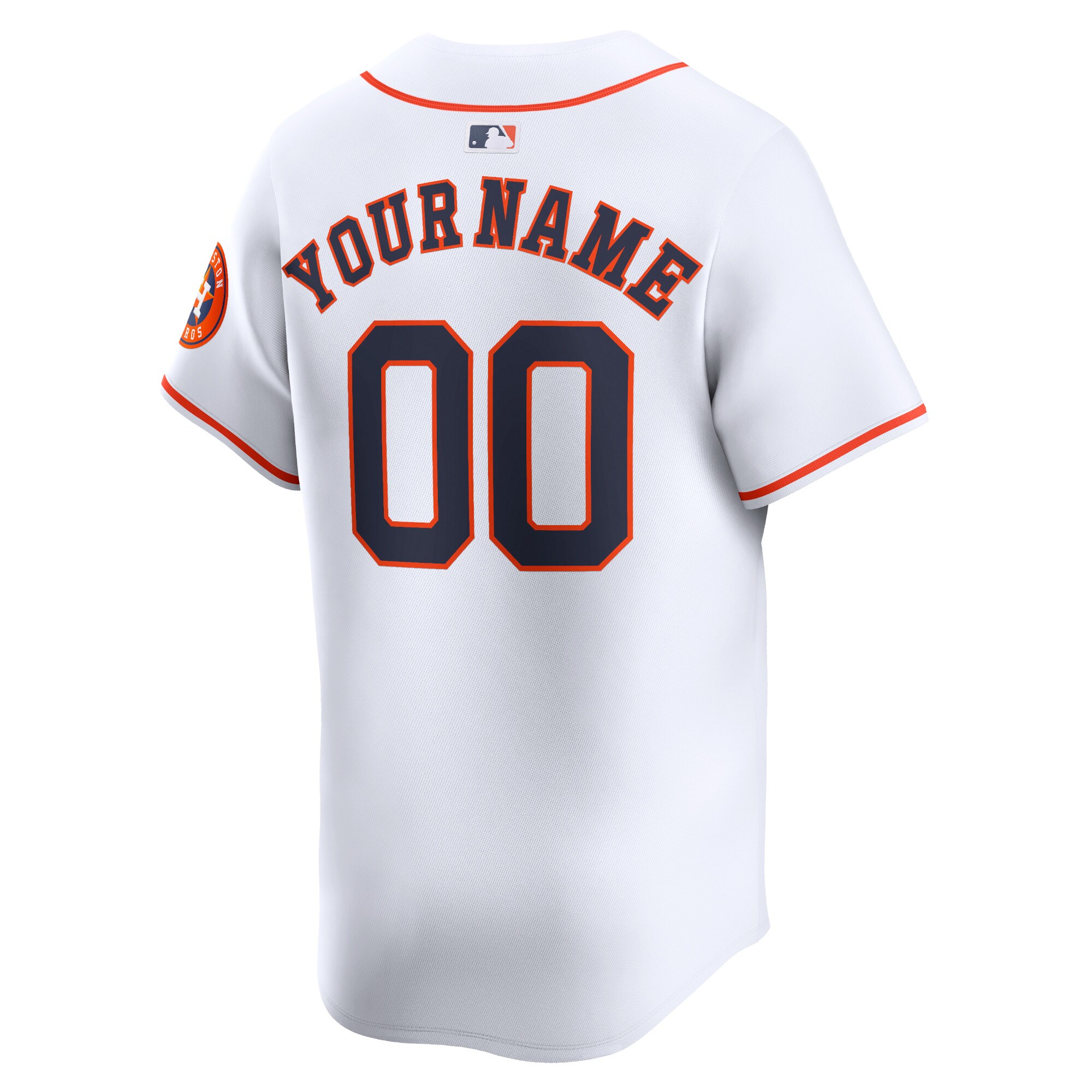 Houston Astros White Home Limited Custom MLB Jersey Youth