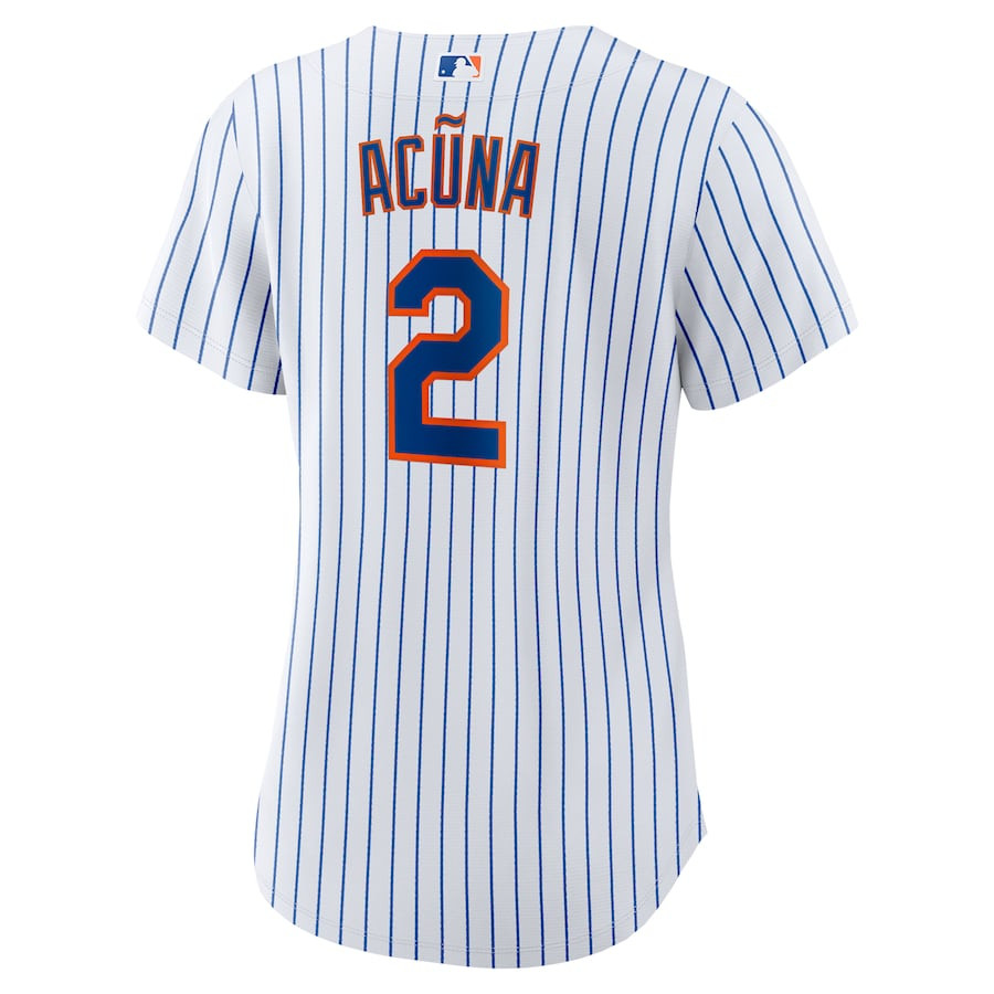 Luisangel Acu?a 2 New York Mets Home Player White MLB Jersey Women's