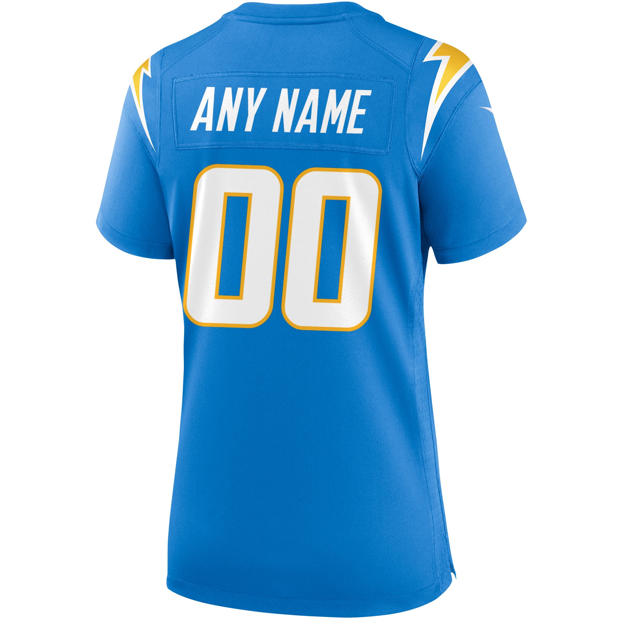 Los Angeles Chargers Powder Blue Custom Game NFL Jersey Women's
