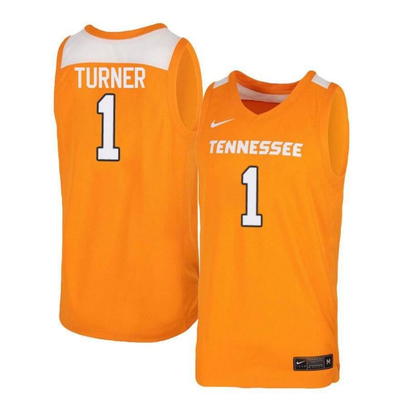 1 Lamonte Turner Orang White Elite Tennessee Volunteers NCAA Jersey Men's