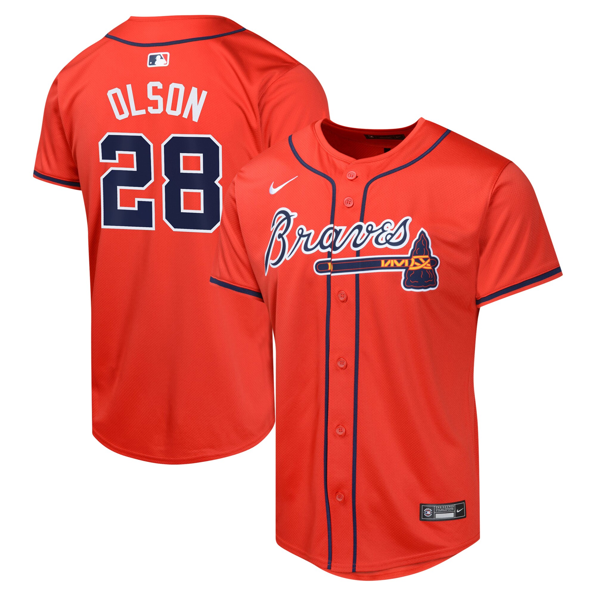 Atlanta Braves Matt Olson Red Alternate Limited Player MLB Jersey Youth