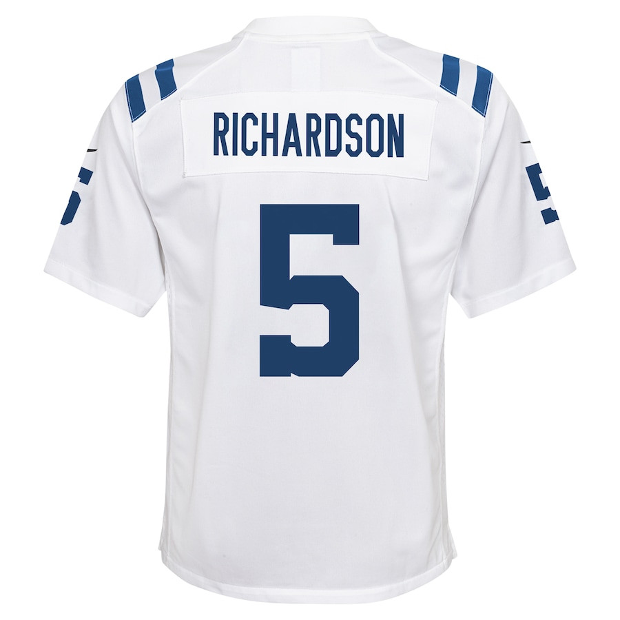 Anthony Richardson 5 Indianapolis Colts Player Game White NFL Jersey Youth