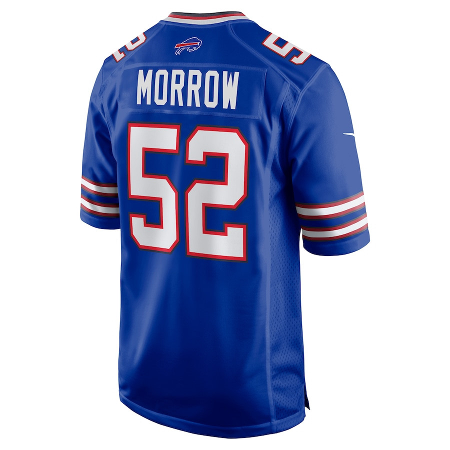 Nicholas Morrow 52 Buffalo Bills Game Royal NFL Jersey Men's