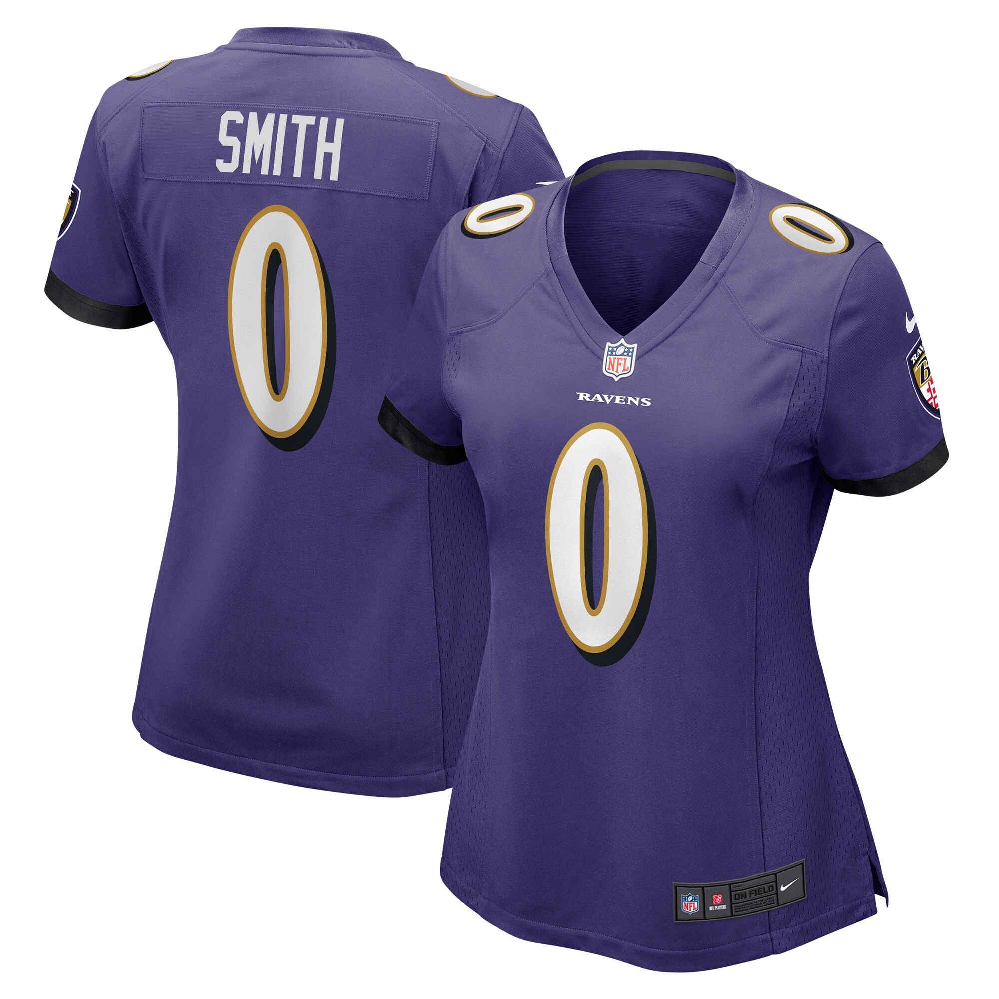 Baltimore Ravens Roquan Smith Purple Team Game NFL Jersey Women's