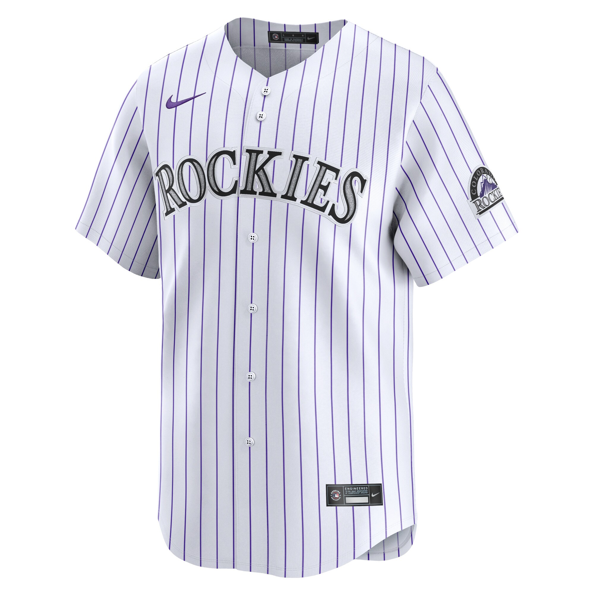 Colorado Rockies White Home Limited MLB Jersey Youth