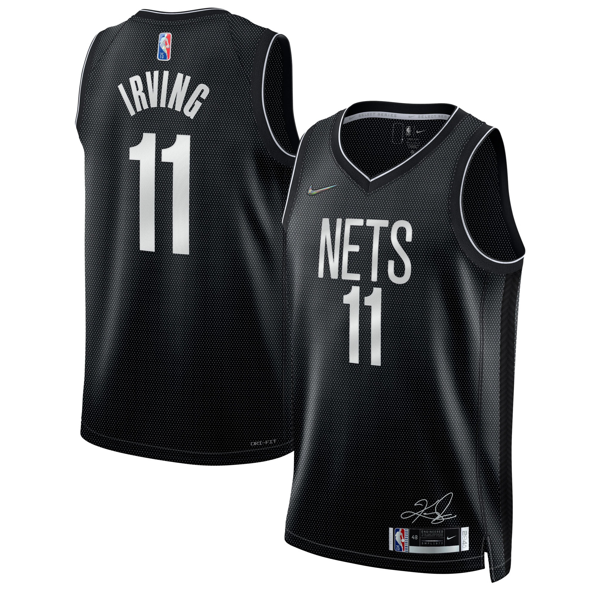 Kyrie Irving 11 Brooklyn Nets Select Series Rookie of the Year Swingman Team Printing NBA Jersey Men's