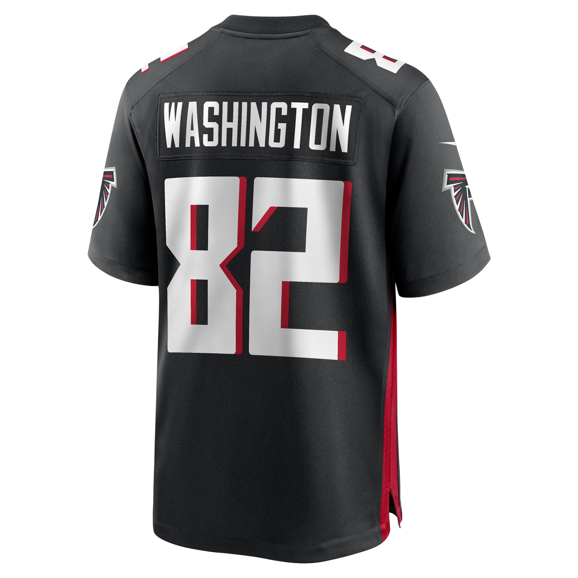 Atlanta Falcons Casey Washington Black Team Game NFL Jersey Men's