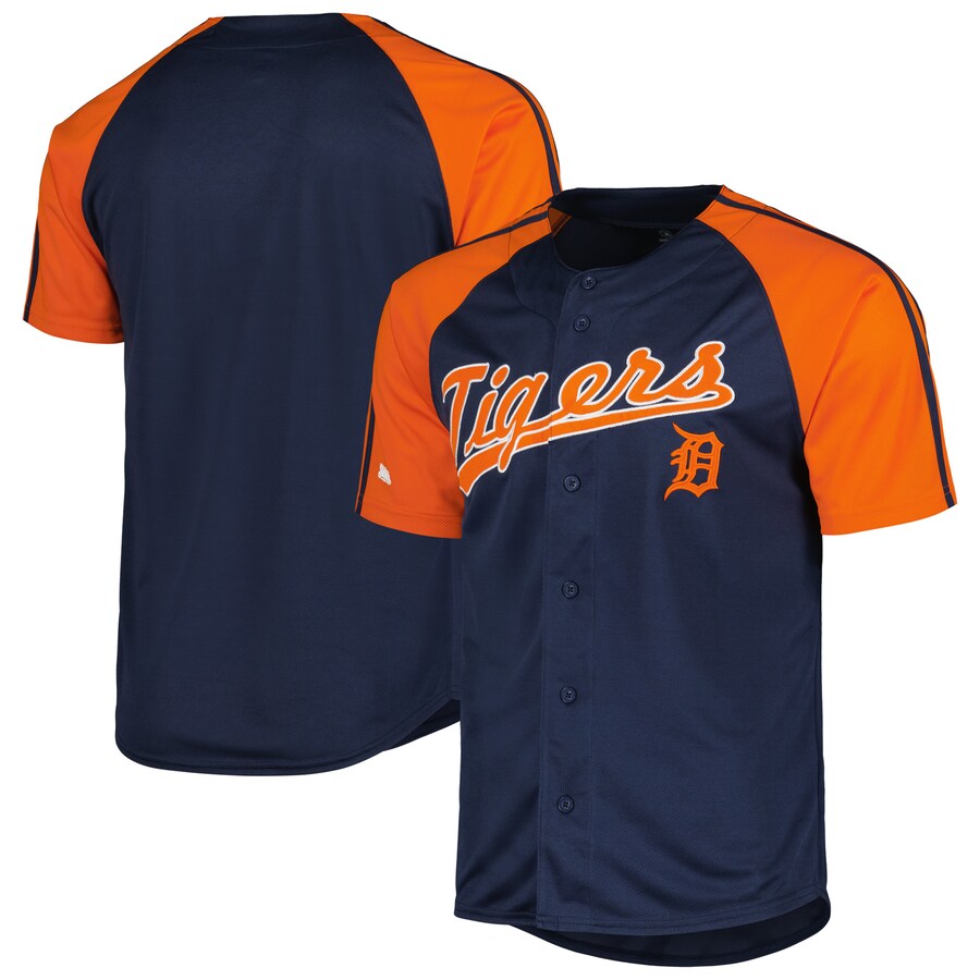 Detroit Tigers Stitches Team Raglan Sleeve Jersey Navy
