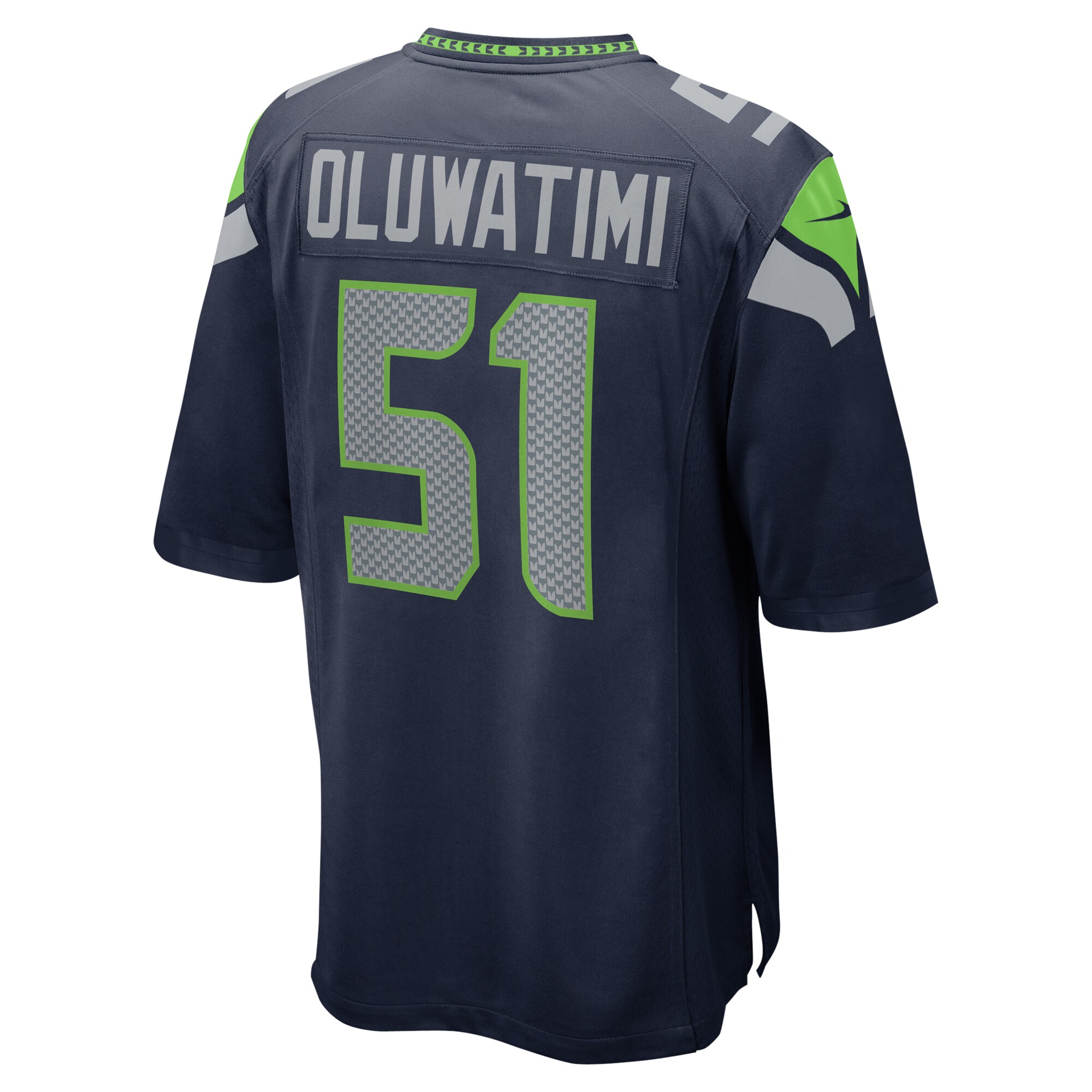 Seattle Seahawks Olusegun Oluwatimi College Navy Game NFL Jersey Men's