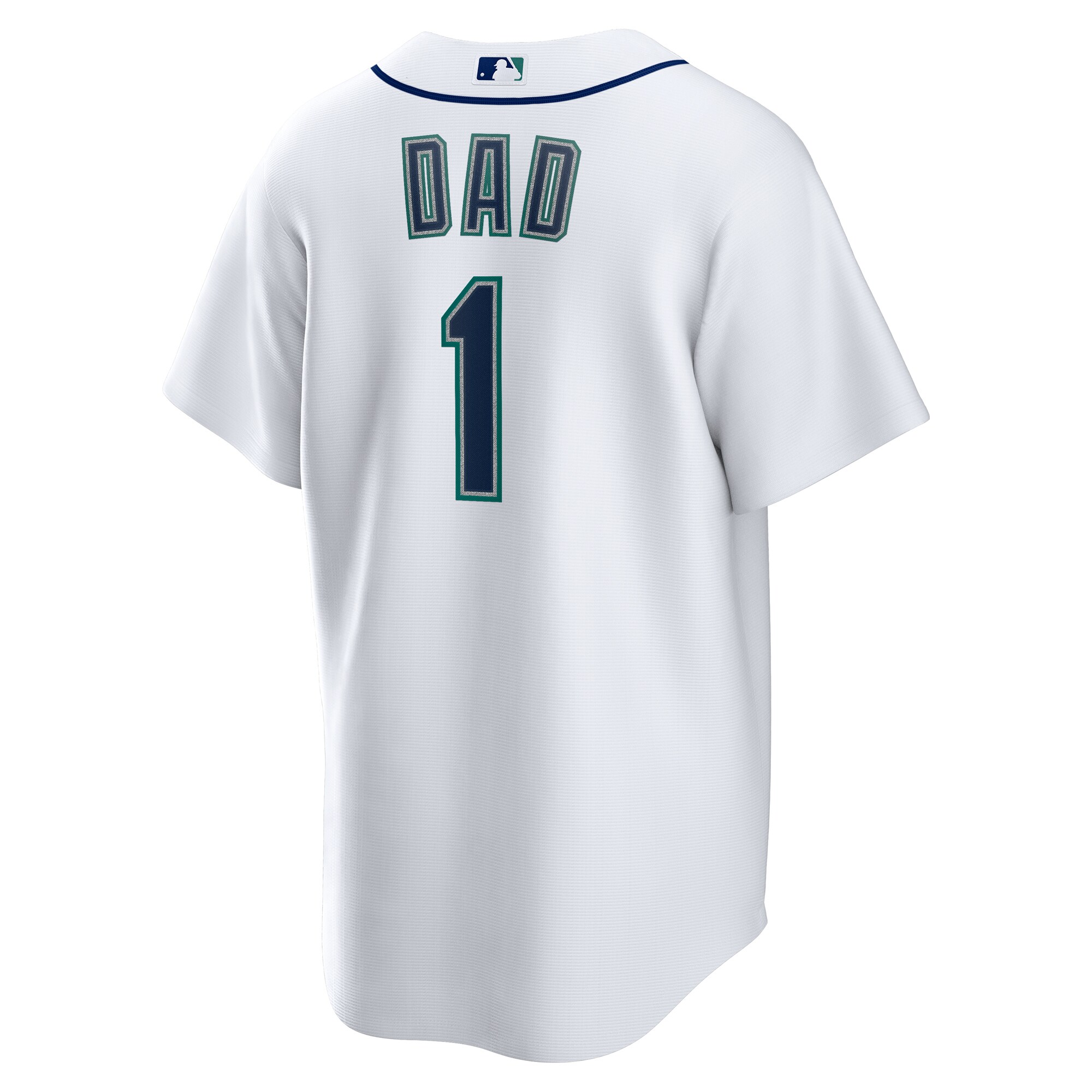 Seattle Mariners White #1 Dad Home MLB Jersey Men's