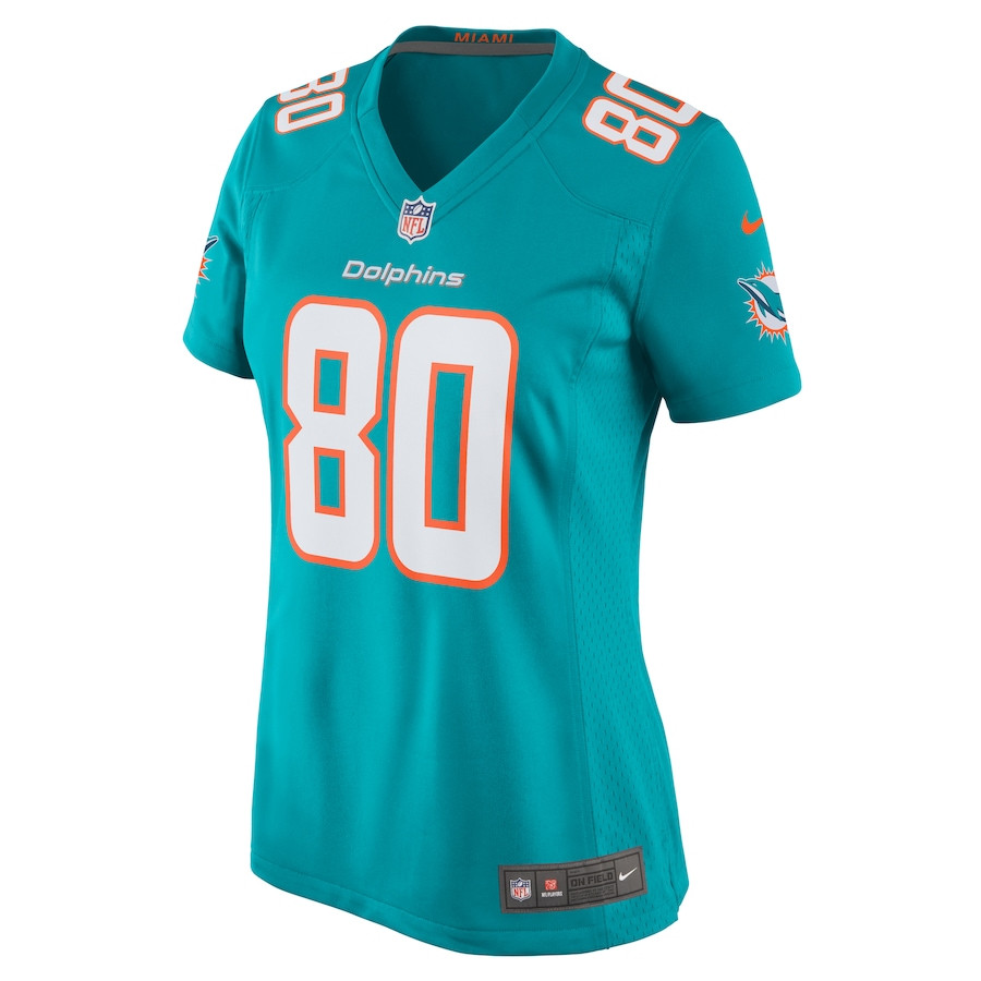 Tanner Conner 80 Miami Dolphins Home Game Aqua NFL Jersey Women's