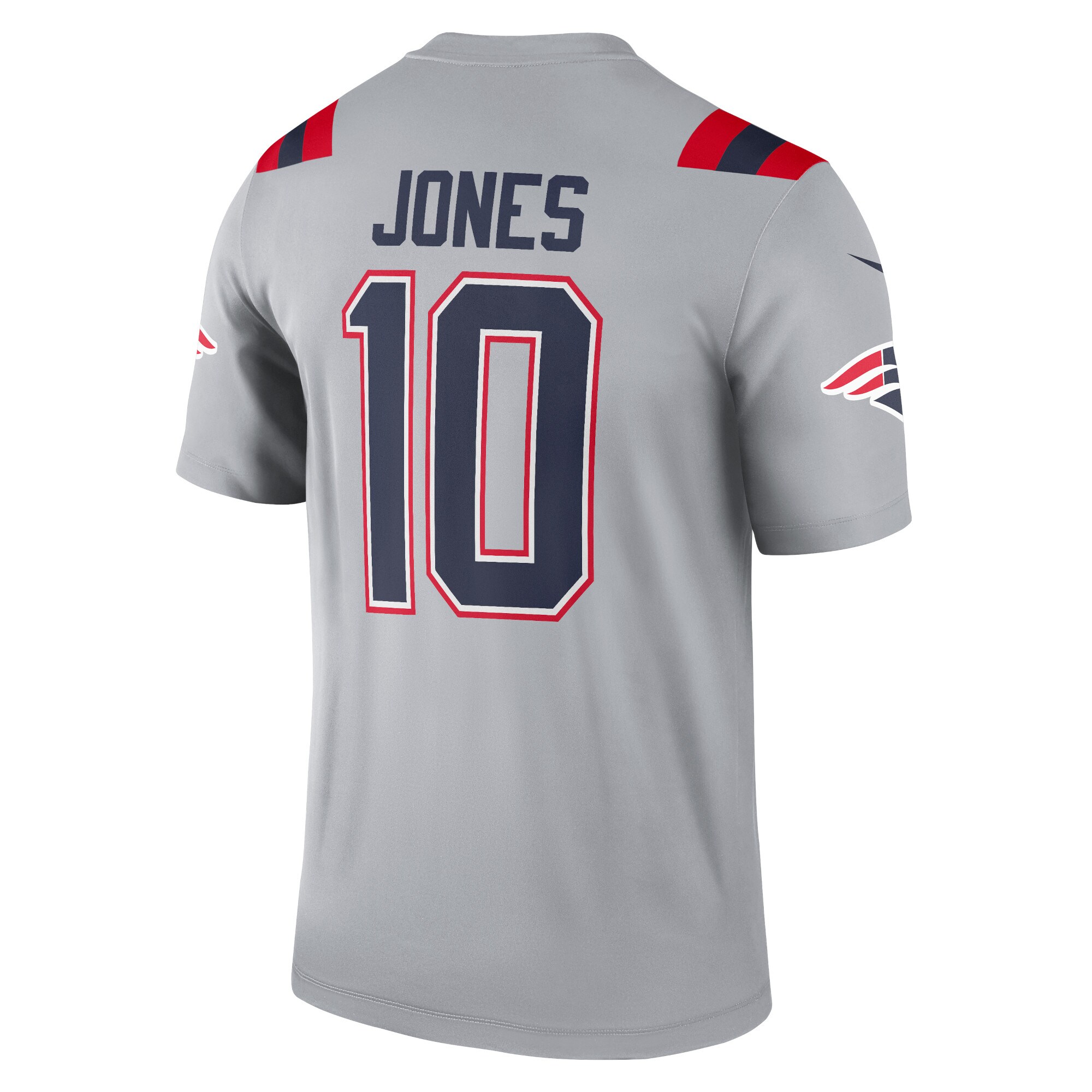 New England Patriots Mac Jones Gray Inverted Legend Player Performance Top NFL Jersey Men's
