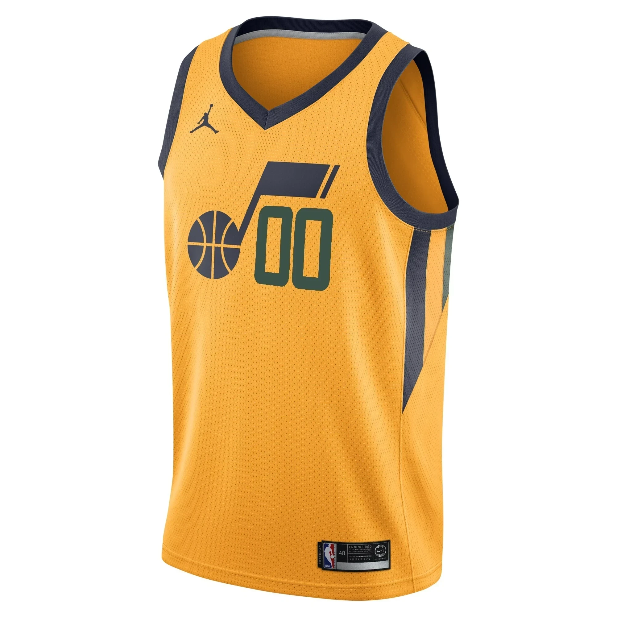 Utah Jazz Swingman Custom Statement Edition Gold NBA Jersey Men's
