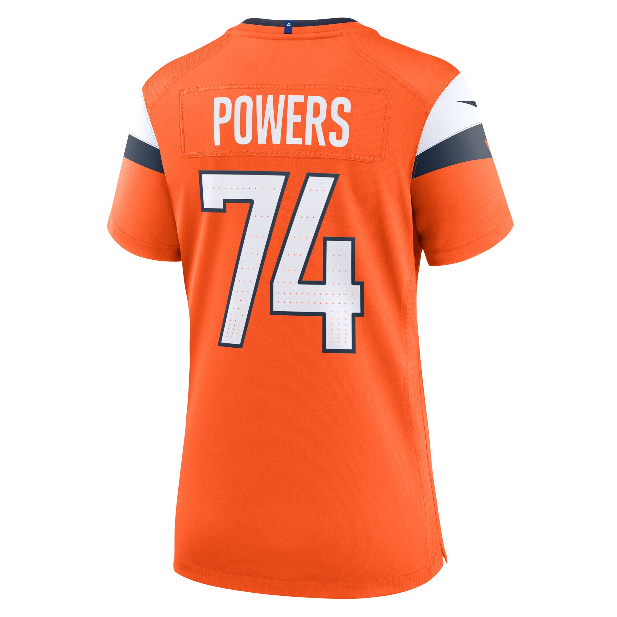 Denver Broncos Ben Powers Orange Team Game NFL Jersey Women's