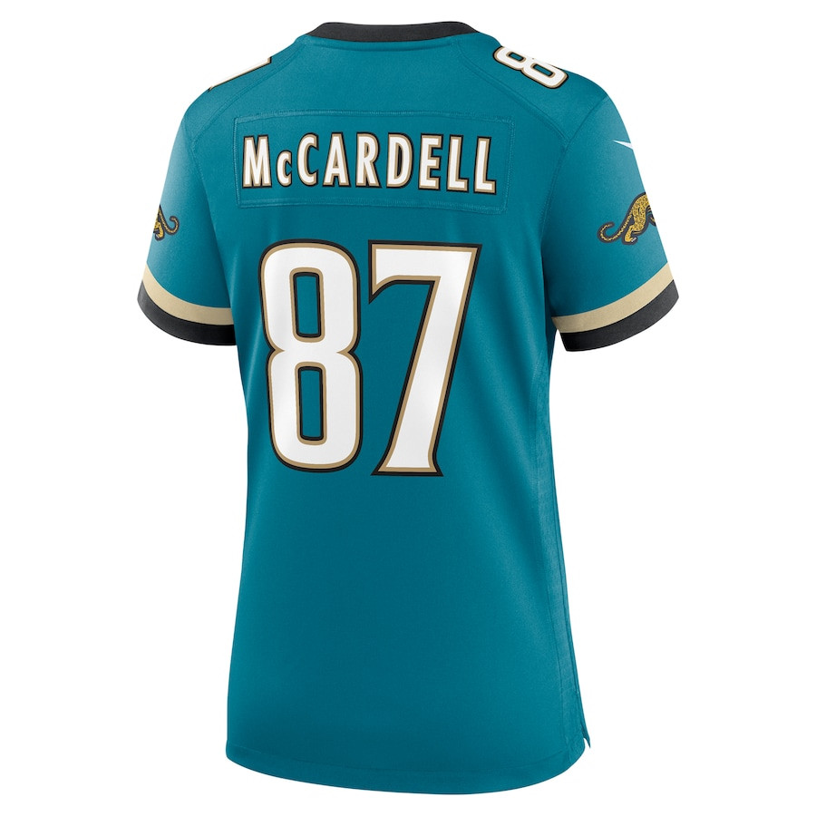 Keenan McCardell 87 Jacksonville Jaguars Prowler Throwback Game Teal NFL Jersey Women's