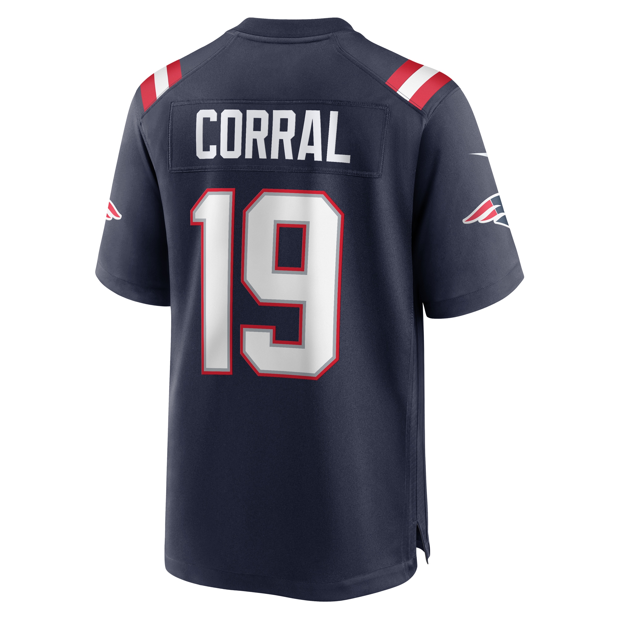 New England Patriots Matt Corral Navy Team Game NFL Jersey Men's