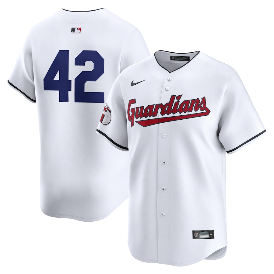 Cleveland Guardians 2024 Jackie Robinson Day Home Limited Jersey White