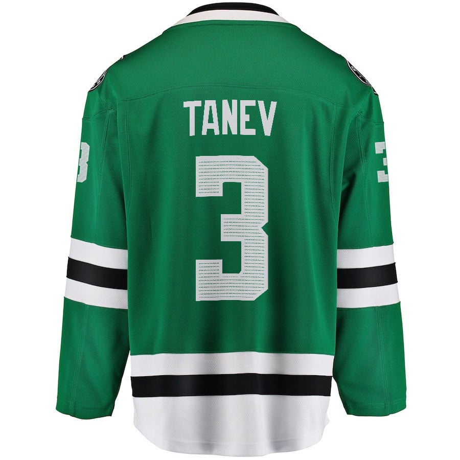 Chris Tanev 3 Dallas Stars 2024 Playoffs Patch Home Green NHL Jersey Men's