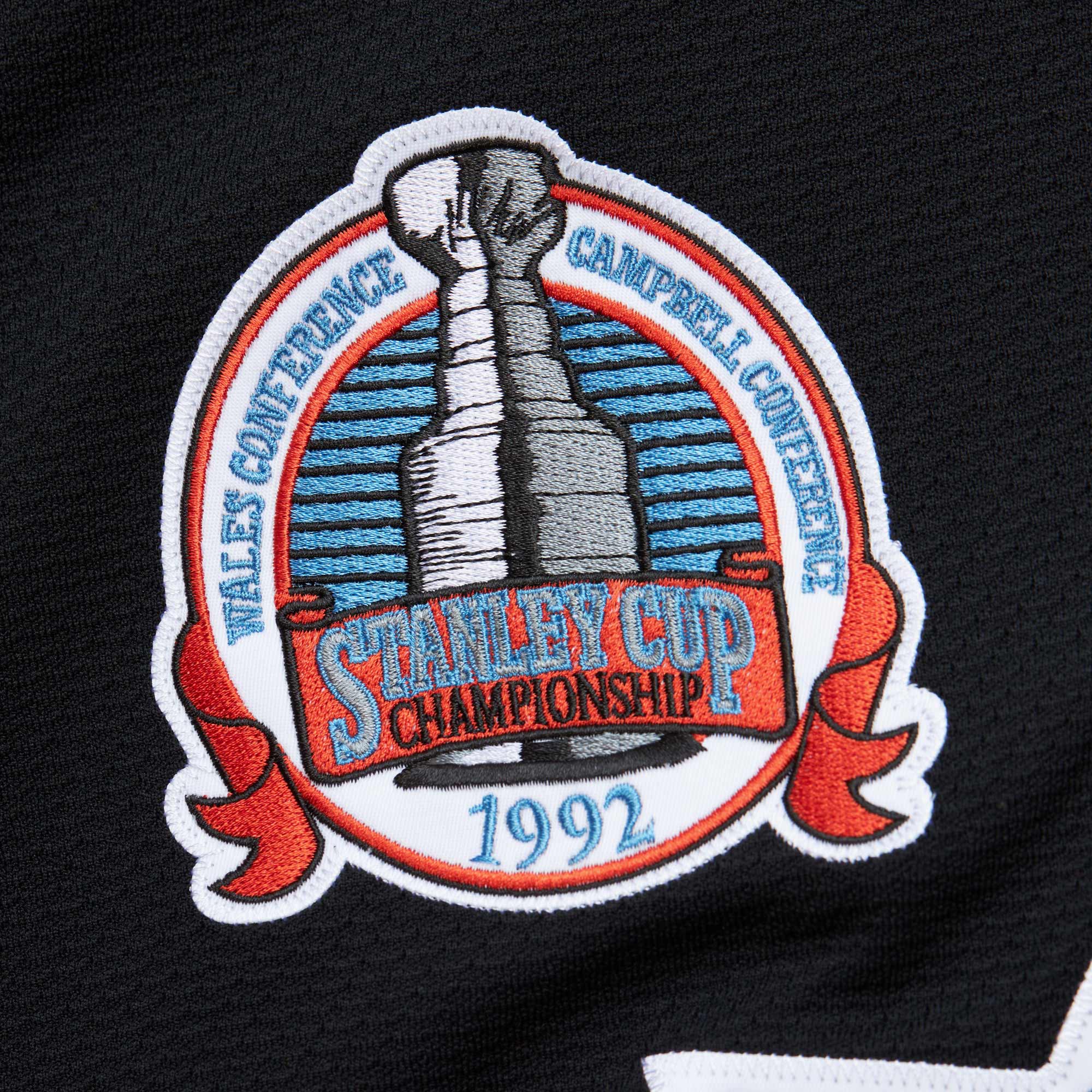Pittsburgh Penguins Mario Lemieux Black 1991-92 Power Play NHL Jersey Men's