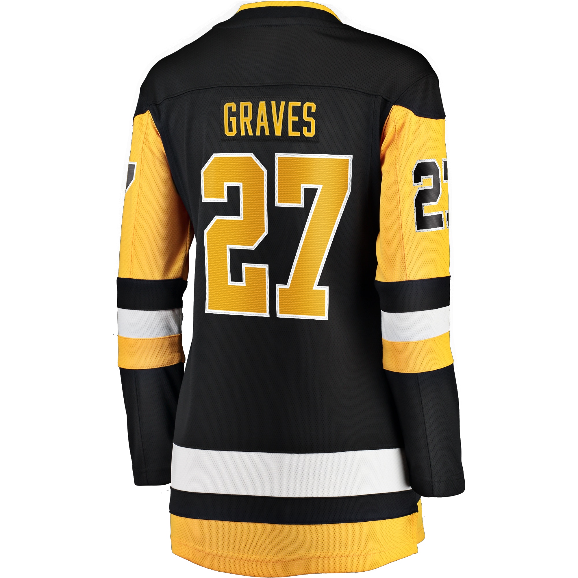 Pittsburgh Penguins Ryan Graves Black Home Breakaway Player NHL Jersey Women's