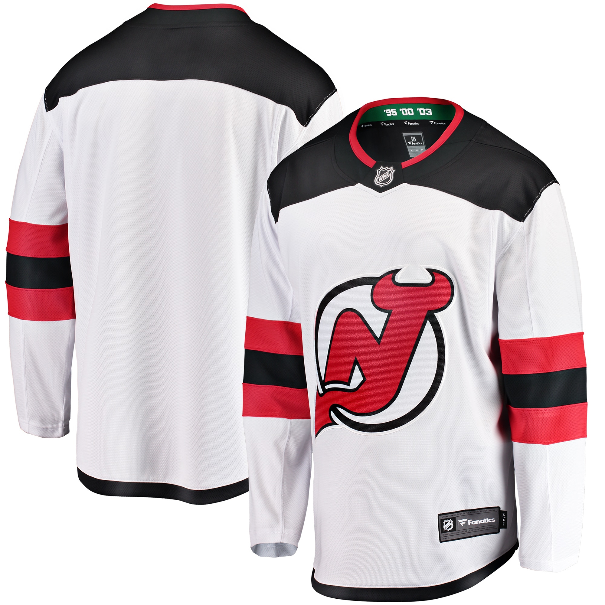 New Jersey Devils White Breakaway Away NHL Jersey Men's
