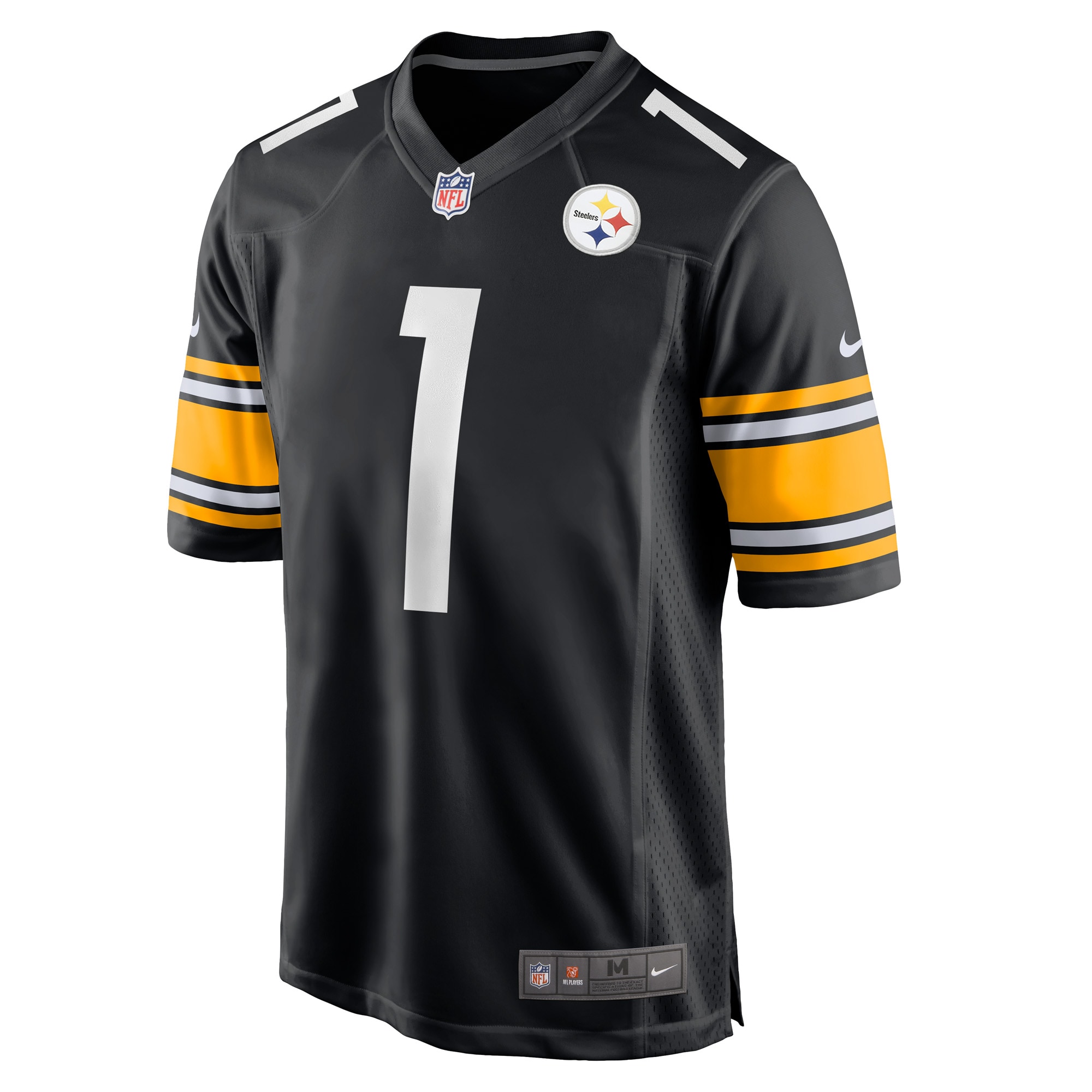 Pittsburgh Steelers Number 1 Groom Black Game NFL Jersey Men's