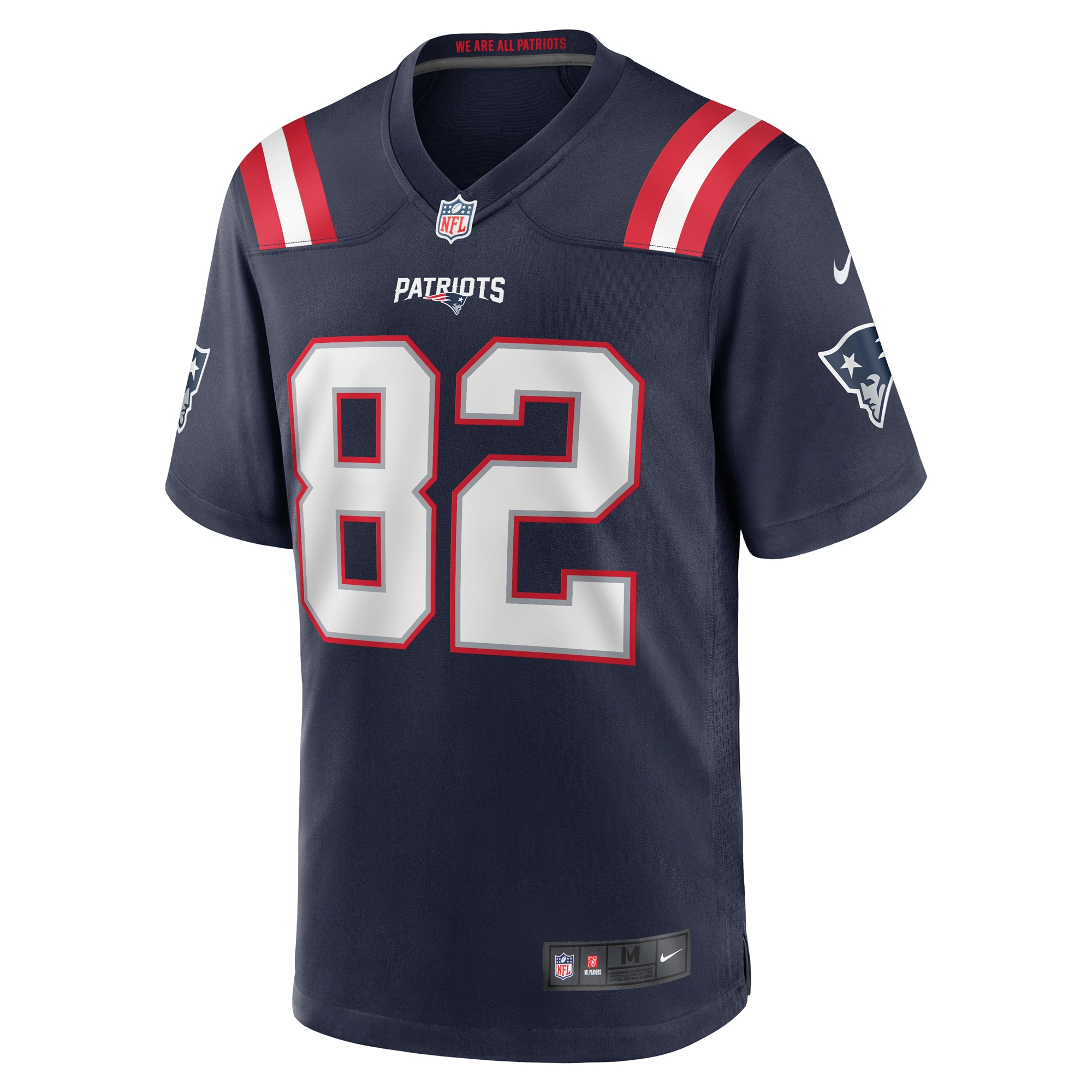 New England Patriots JaQuae Jackson Navy Game NFL Jersey Men's