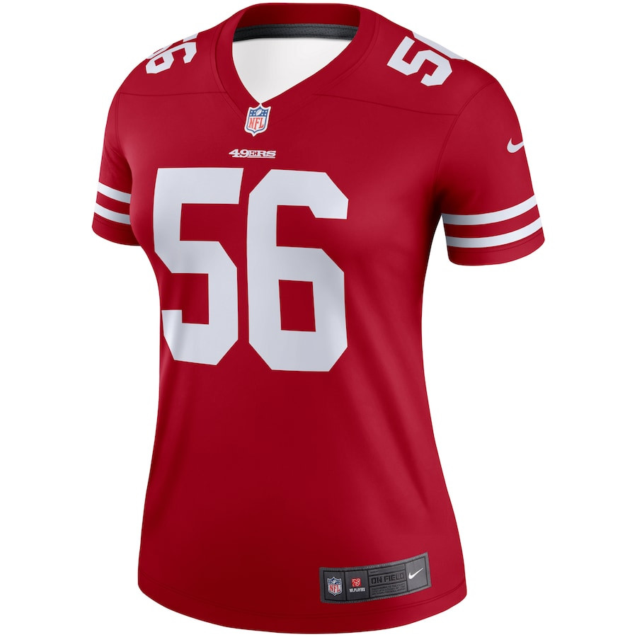 Reuben Foster 56 San Francisco 49ers Legend Scarlet NFL Jersey Women's