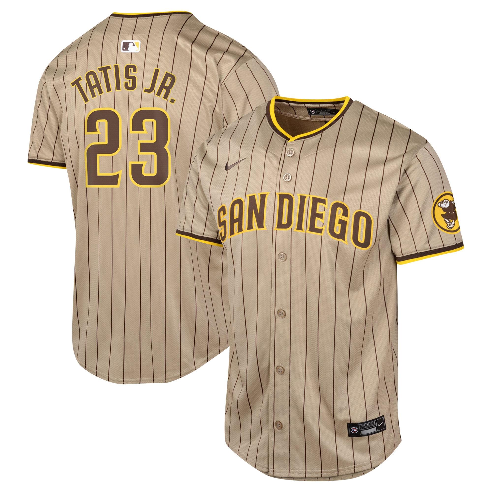 San Diego Padres Fernando Tatis Jr. Sand Alternate Limited Player MLB Jersey Youth