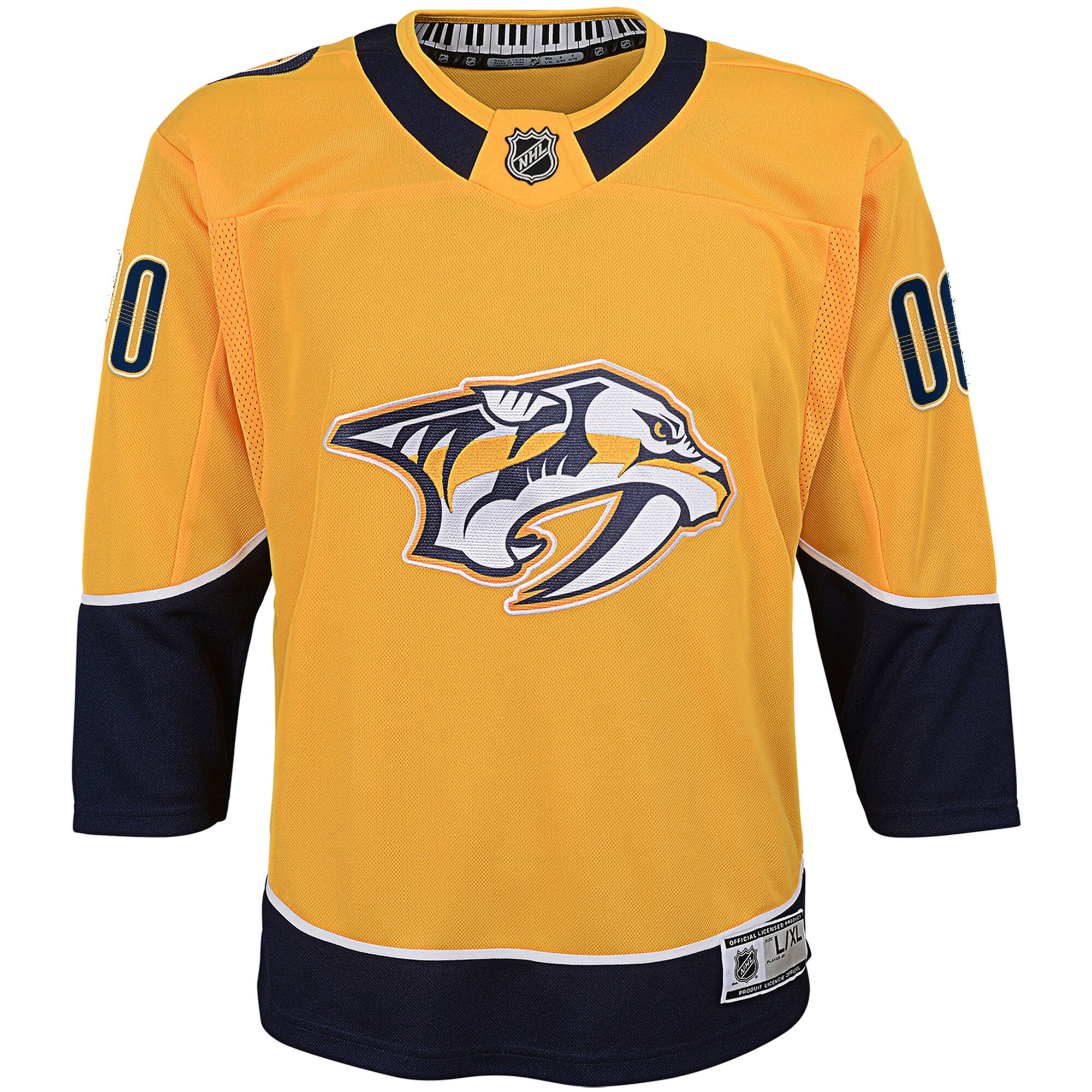 Nashville Predators Yellow Home Premier Custom NHL Jersey Youth