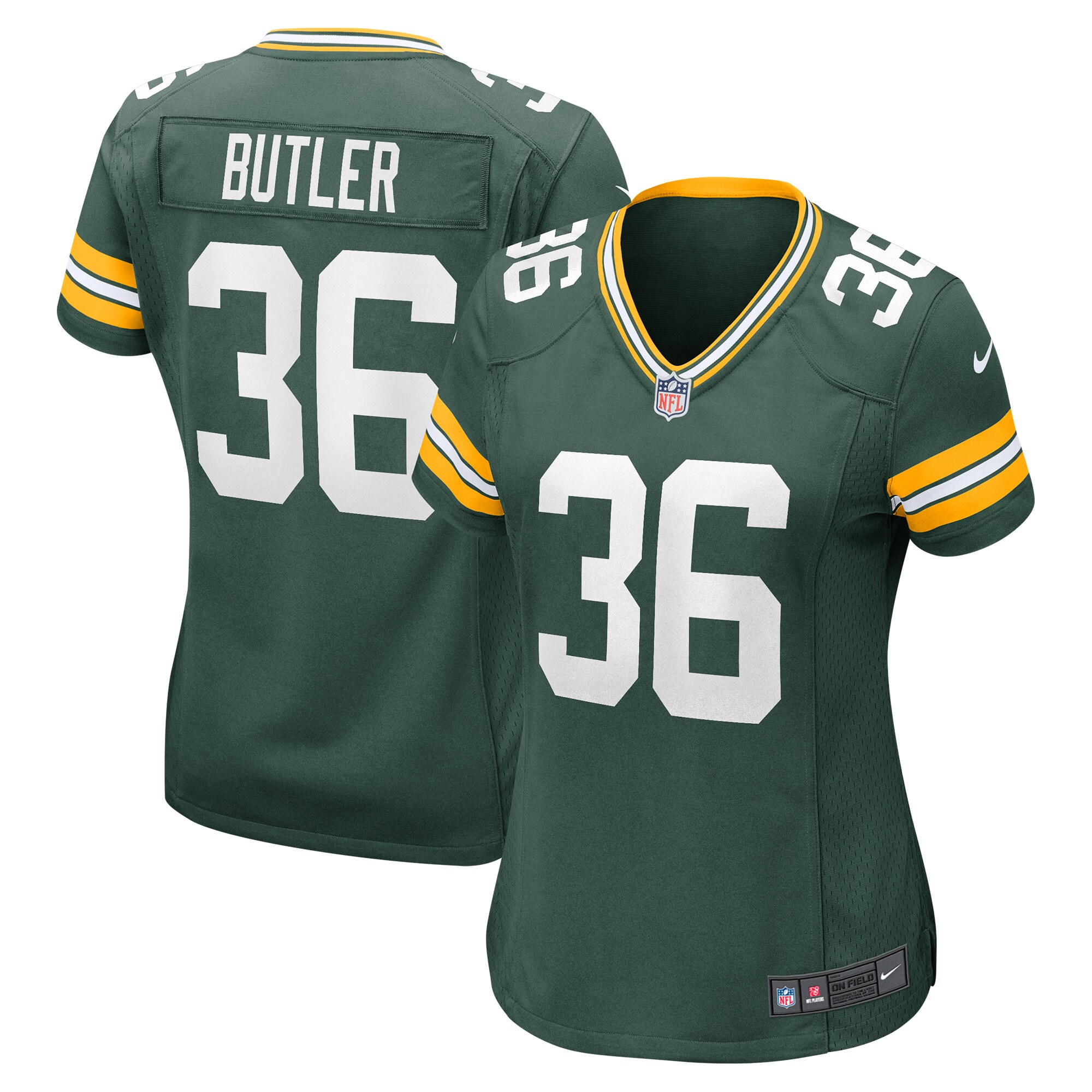 Green Bay Packers LeRoy Butler Green Retired Player Game NFL Jersey Women's