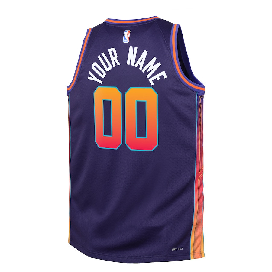 Phoenix Suns 2023/24 City Edition Swingman Custom Purple NBA Jersey Youth