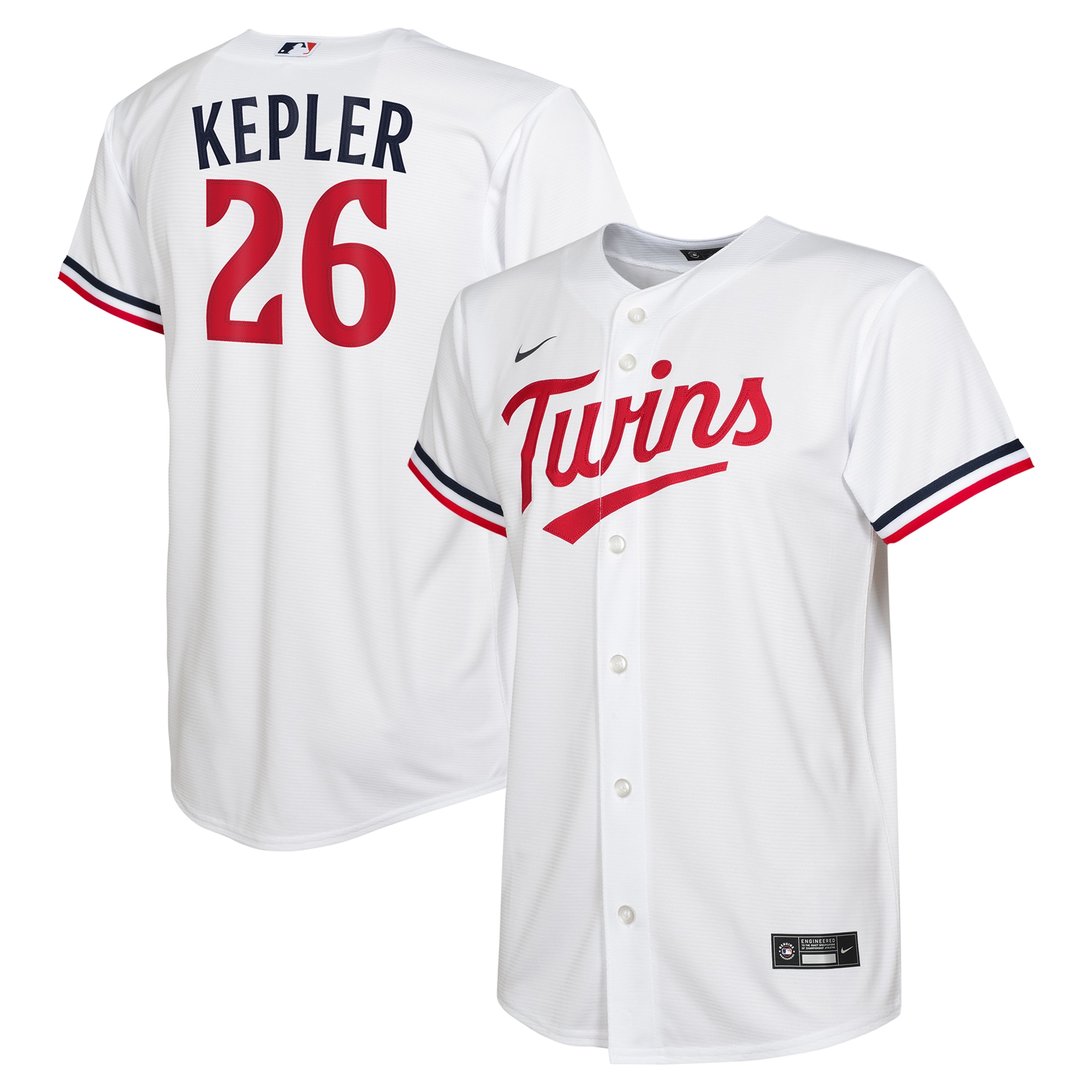 Minnesota Twins Max Kepler White Alternate Player MLB Jersey Youth