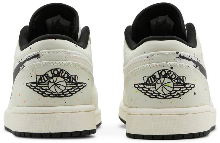 Air Jordan 1 Low Brushstroke Swoosh-Paint Splatter DM3528-100