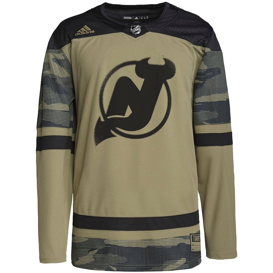 New Jersey Devils Military Appreciation Team Practice Camo NHL Jersey Men's