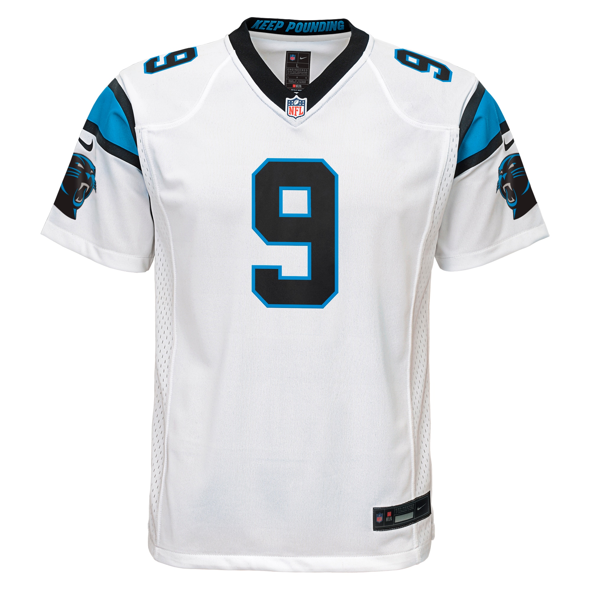 Carolina Panthers Bryce Young White Game NFL Jersey Youth