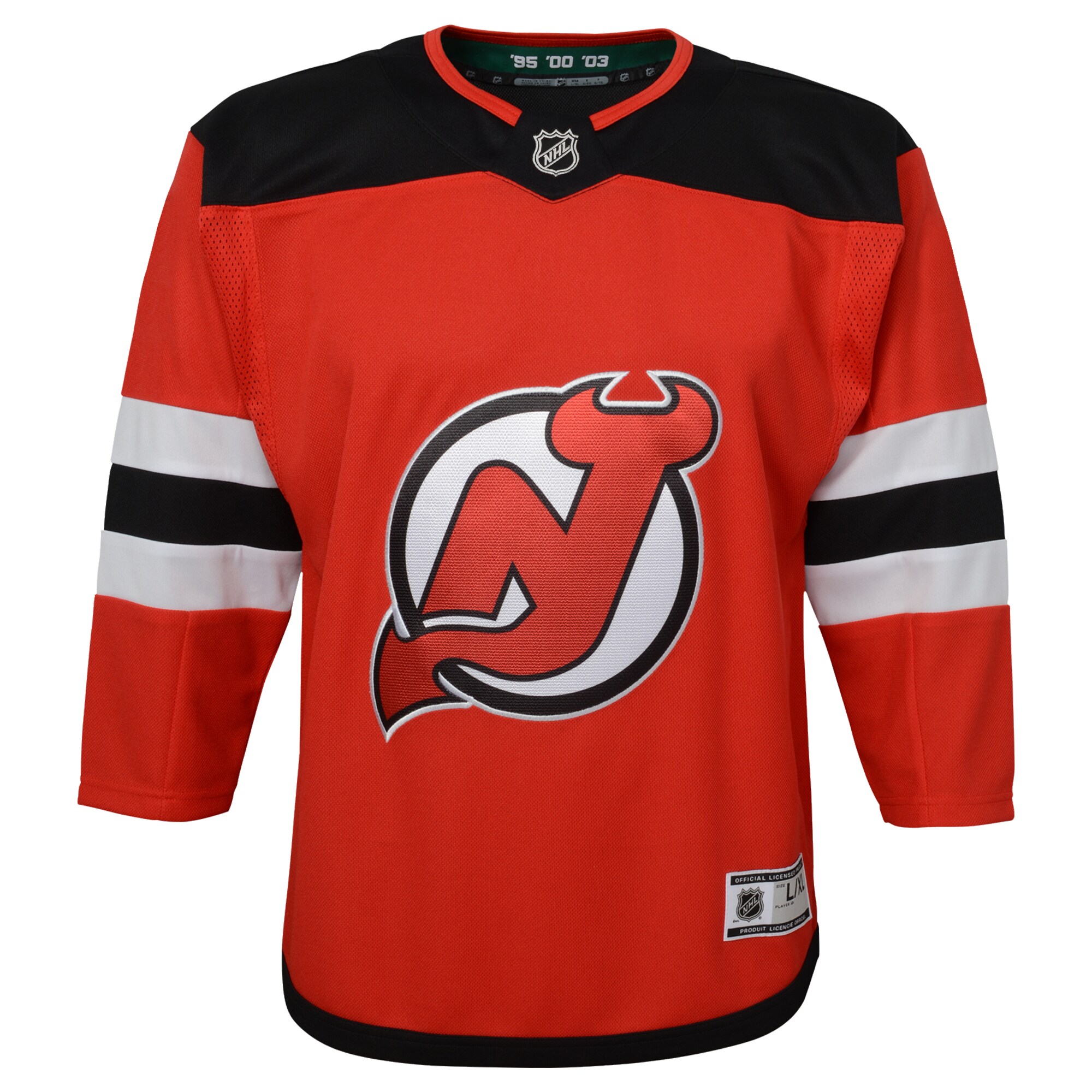 New Jersey Devils Red Home Premier Blank NHL Jersey Youth