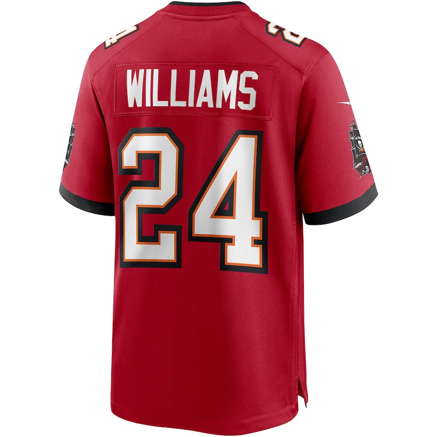 Cadillac Williams 24 Tampa Bay Buccaneers Game Retired Red NFL Jersey Men's
